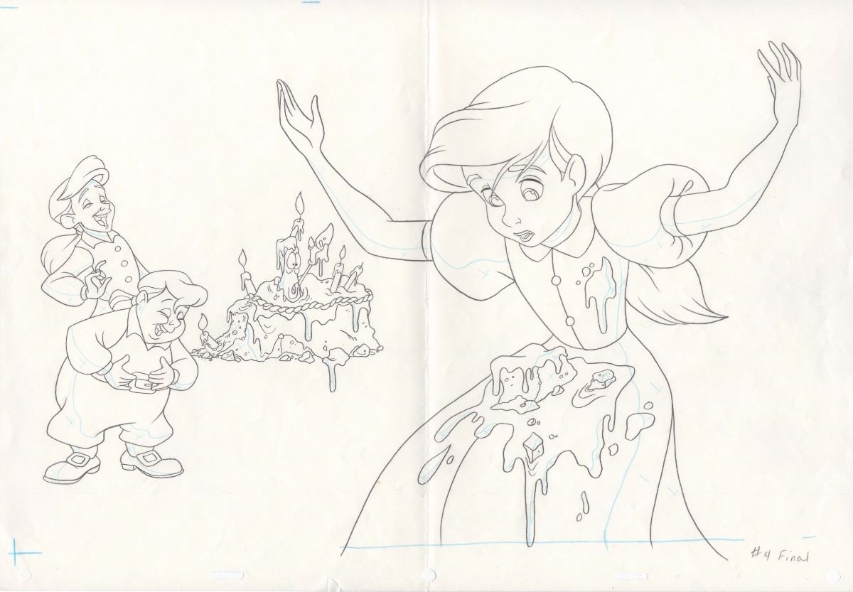1200x833 Production Drawing Of Melody Amp Others From The Little Mermaid Ii