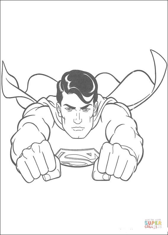 567x794 Superman Return Free Coloring Pages