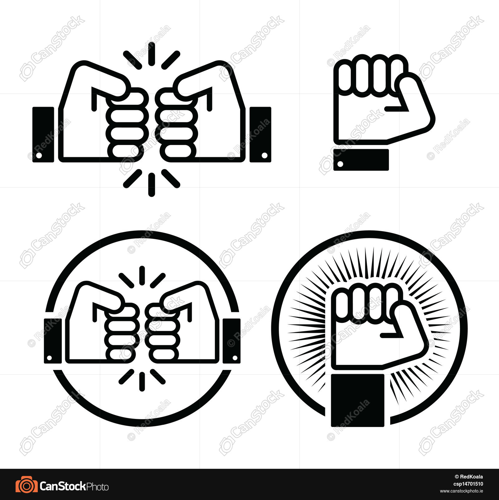1600x1603 Fist, Fist Bump Vector Icons Set. Power, Revolution, Vector