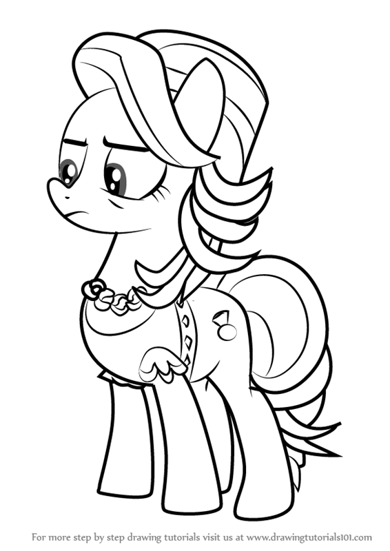 566x800 Learn How To Draw Spoiled Rich From My Little Pony