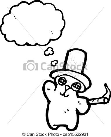 380x470 Cartoon Rich Teddy Bear Vectors