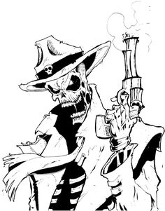 236x301 Atomic Skull Versus Ghost Rider Drawing My Drawings