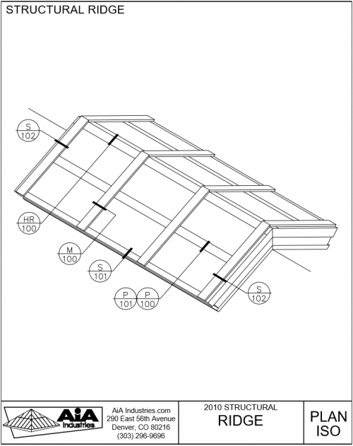 500x631 Structural Ridge Skylights Detailed Drawings Aia Industries