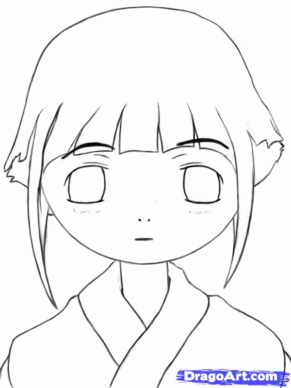 600x800 How To Draw Baby Hinata Step By Step Naruto Characters Anime
