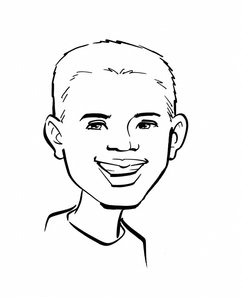 835x1024 Easy Caricature Drawing Drawing Caricatures Stepstep Learn How