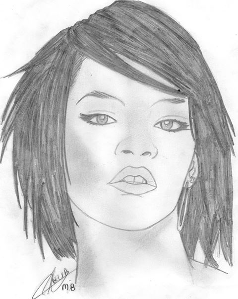 480x602 Portrait Of Rihanna By Bella On Stars Portraits