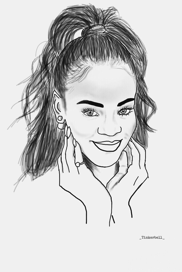 750x1120 Rihanna Drowing Blackandwhite People Rihannafenty Face