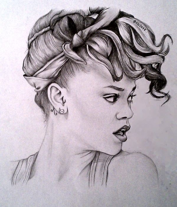 600x701 Art Drawing Rihanna Art Rihanna