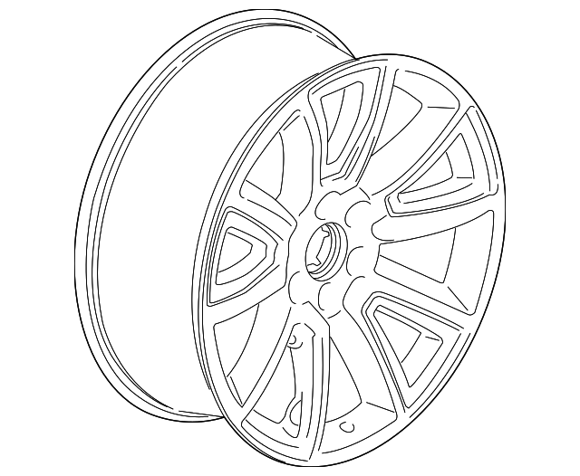 640x526 Wheel, Alloy