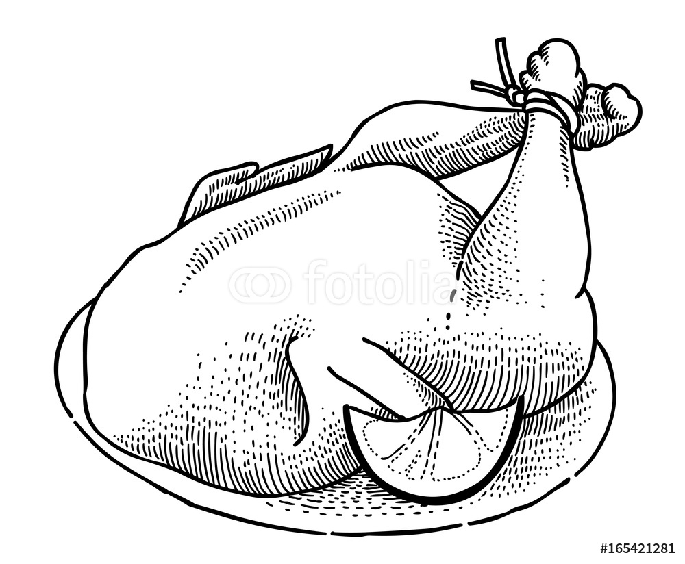 1000x824 Compromise Cooked Turkey Drawing How To Draw A Roast Dinner Easy