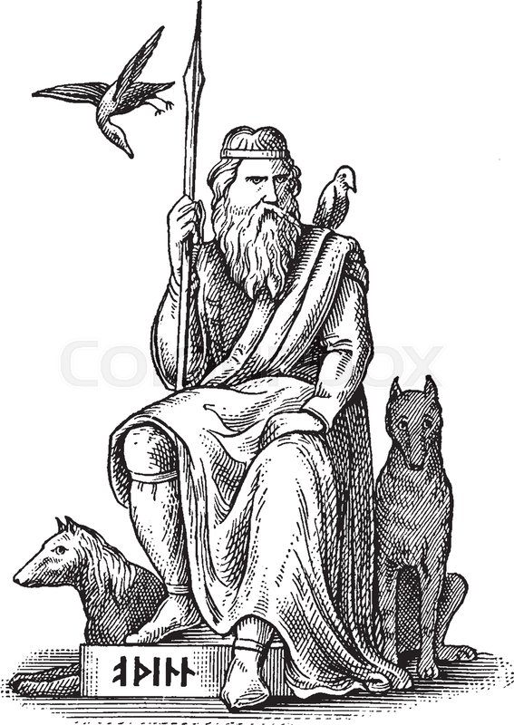 567x800 Odin Is Shown Sitting On A Raised Platform, Wrapped In A Robe