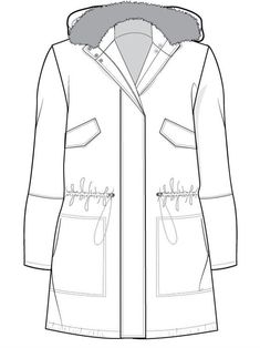 235x314 Women's Bath Robe Fashion Flat Template Flats