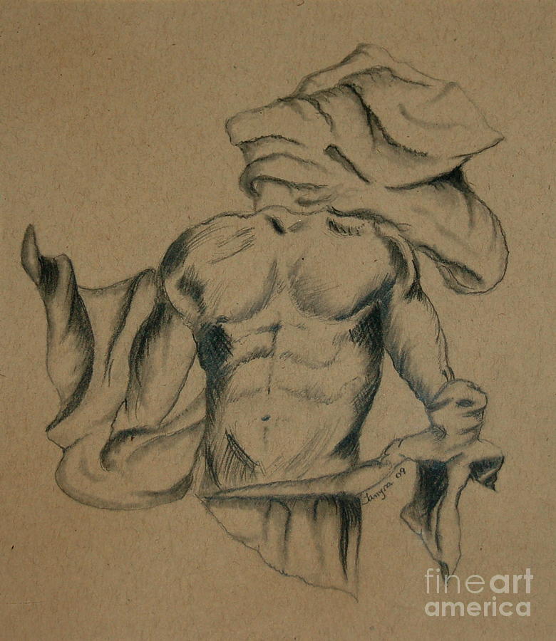 780x900 Man In Robe Drawing By Tamyra Crossley
