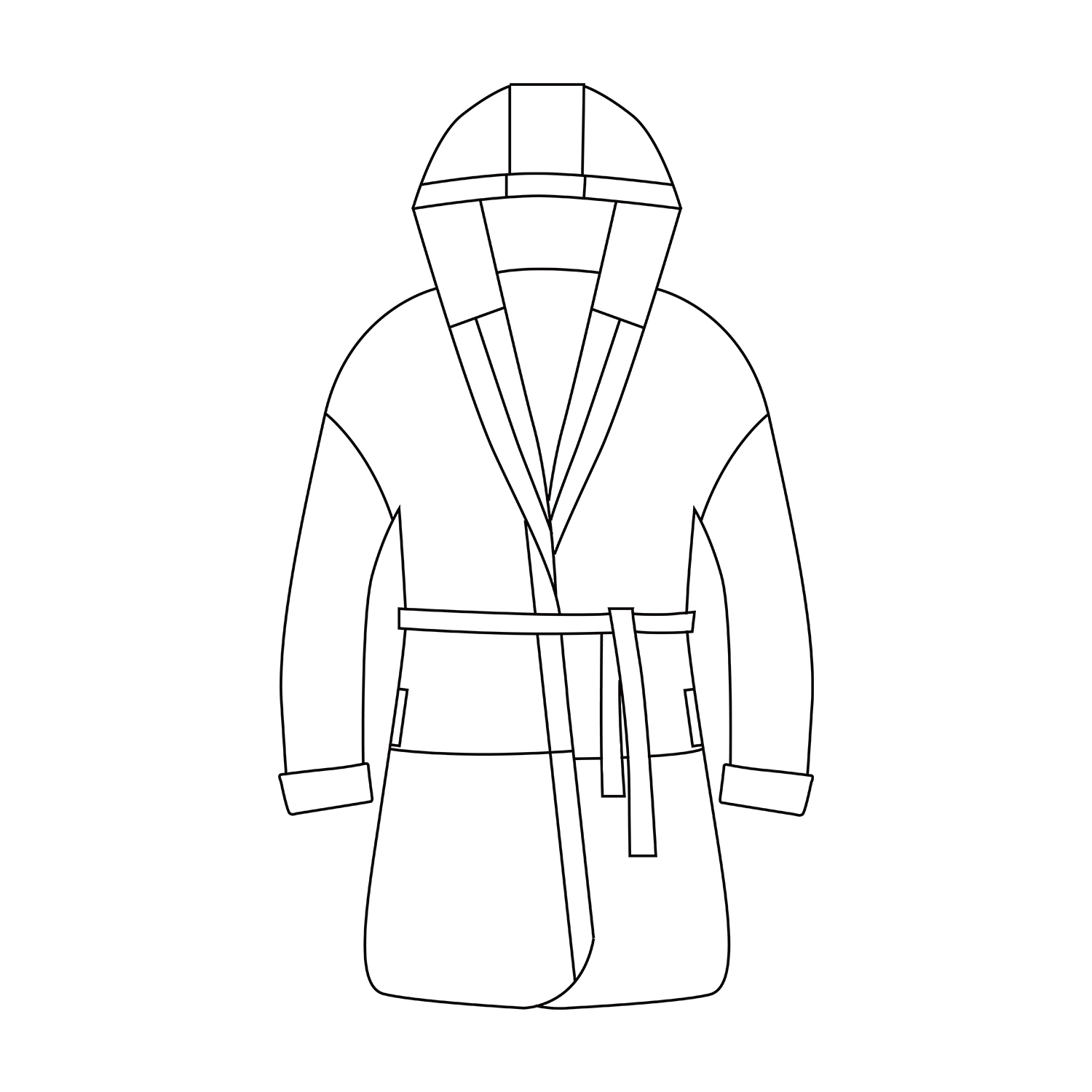 1500x1500 Hooded Bath Robe Short Bathrobe Soft Warm Plush Fleece Robes