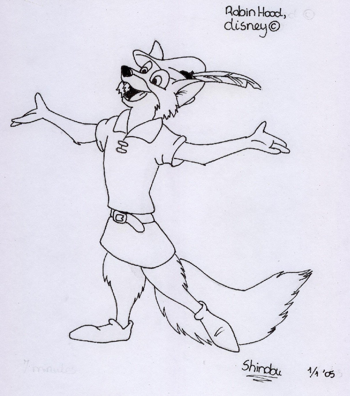 1214x1374 Robin Hood Disney By Shinobu San