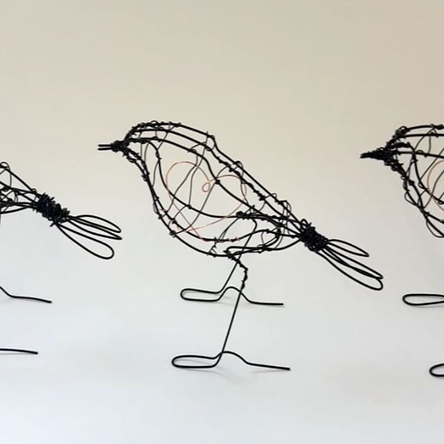 640x640 Wire Robin Sculptures All Done!