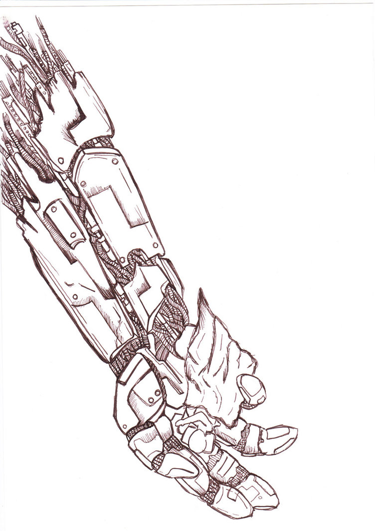 752x1063 Robot Hand With Human In It By Ianle0ng