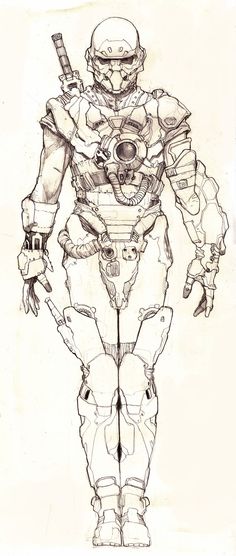 236x556 On Robot, Drawings And Sci Fi