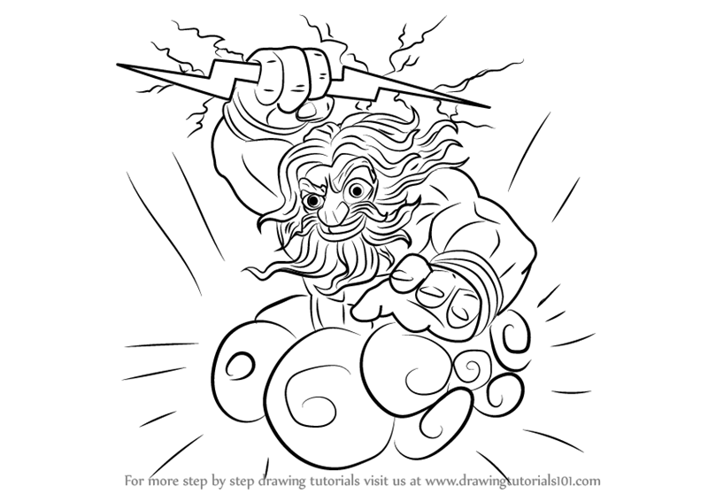 800x567 Learn How To Draw Lightning Rod From Skylanders (Skylanders) Step