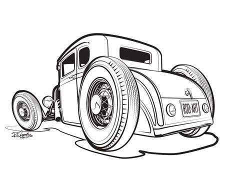 450x360 Photos Hot Rod Drawings,