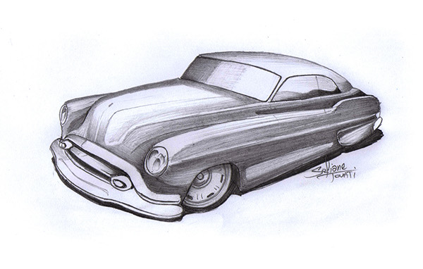 600x382 Hot Rod Drawings On Behance