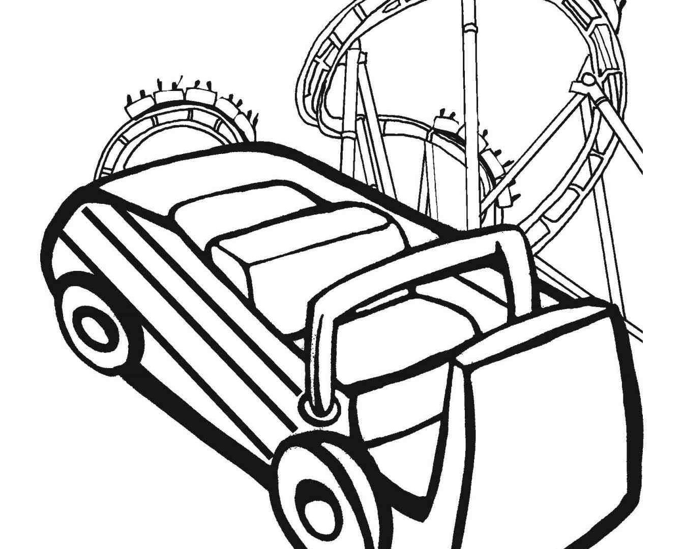 Easy Roller Coaster Coloring Pages Coloring Pages