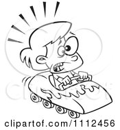 175x190 Royalty Free (Rf) Clipart Illustration Of Stick People Riding