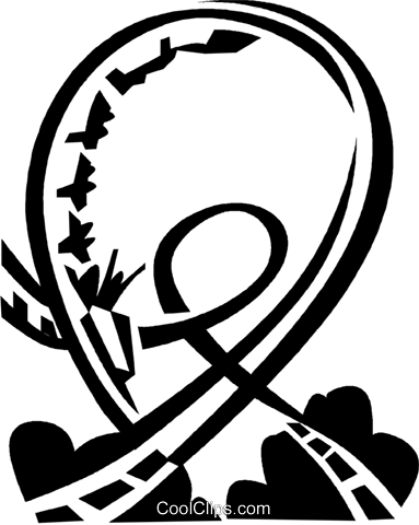 383x480 Roller Coaster Royalty Free Vector Clip Art Illustration Vc020999