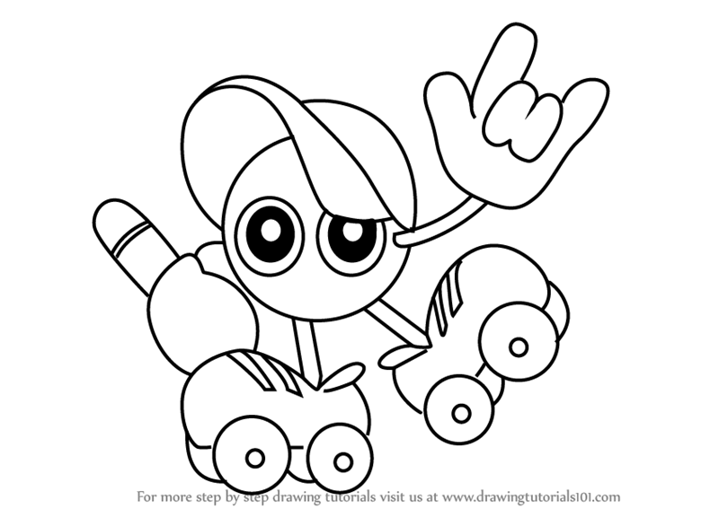 800x567 Learn How To Draw Paint Roller From Kirby (Kirby) Step By Step