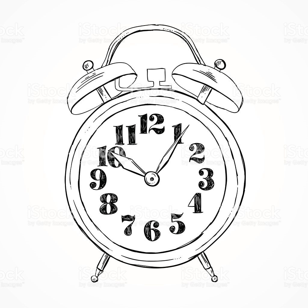 1024x1024 Drawn Clock Vector Art