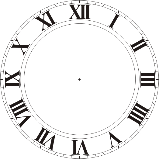 523x523 Force 5 Happenings Roman Numeral Four And The Clock
