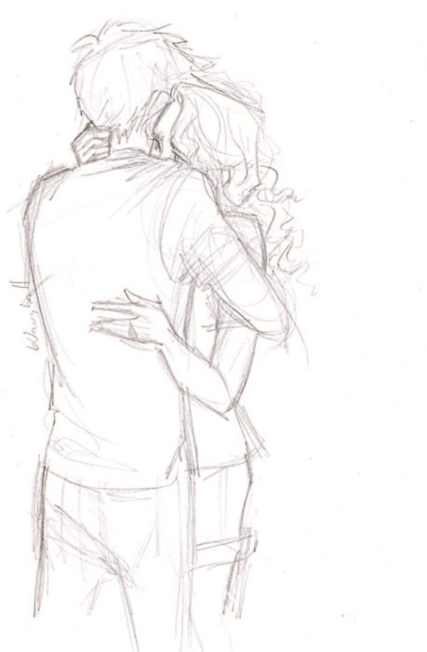 600x915 40 Romantic Couple Pencil Sketches And Drawings