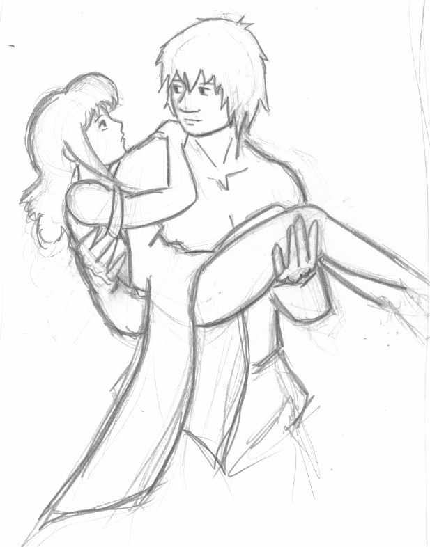617x786 Romantic Couple Drawing Sketch