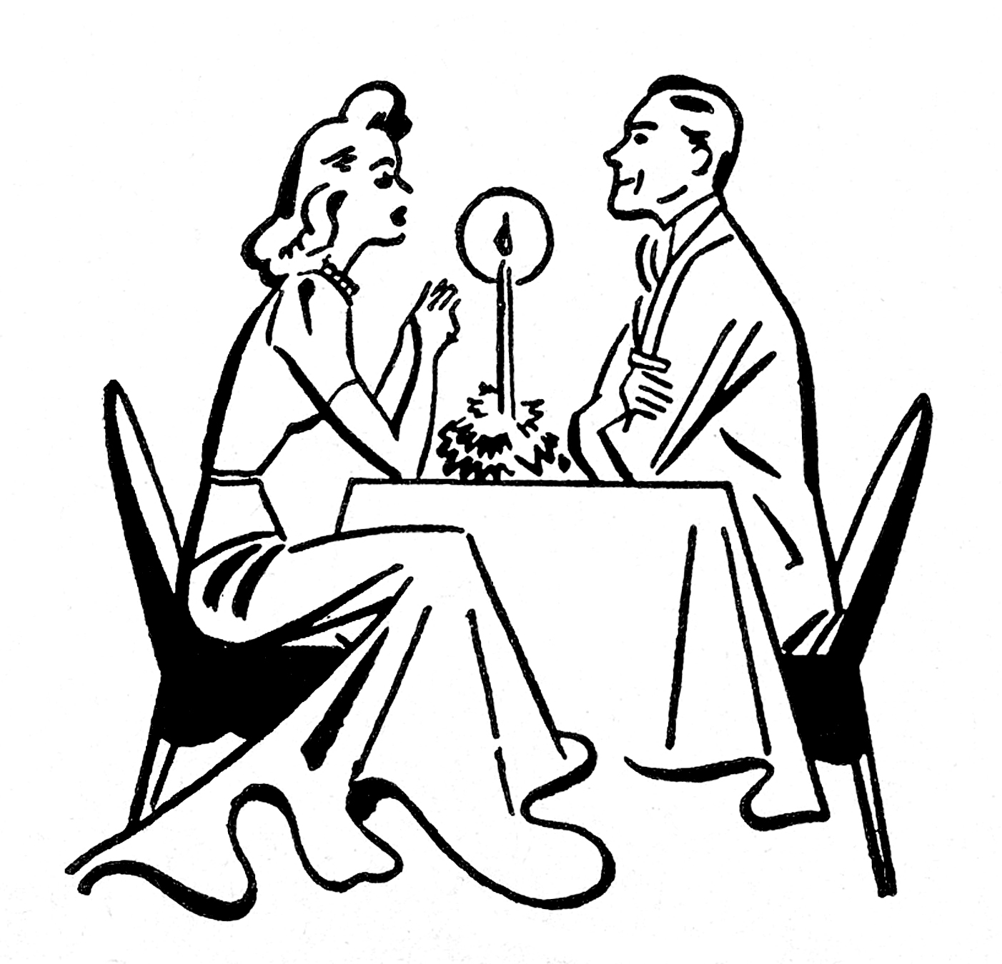 1402x1350 How To Draw A Couple Eating A Romantic Dinner Clipart Easy