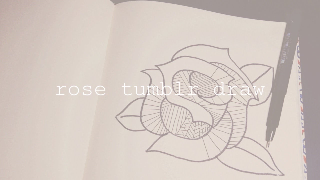 1280x720 How To Draw A Rose Tumblr I Easy Drawing Starting From An S