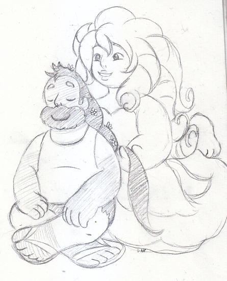 445x549 Valentine's Day 2015 Day Six Greg And Rose Quartz By Bunnikkila