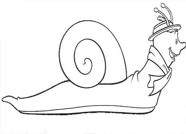 600x435 Brian The Snail Excited Face The Magic Roundabout Coloring Pages