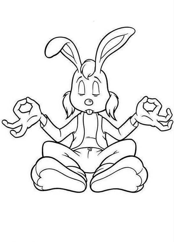 600x835 Dylan The Rabbit Concentrate In Meditating In Magic Roundabout