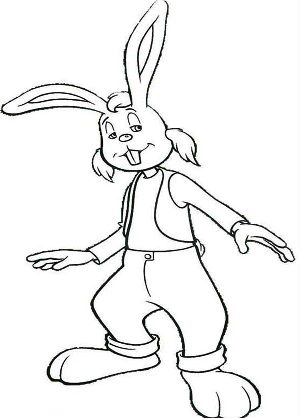 600x837 Dylan The Rabbit Posing In The Magic Roundabout Coloring Pages