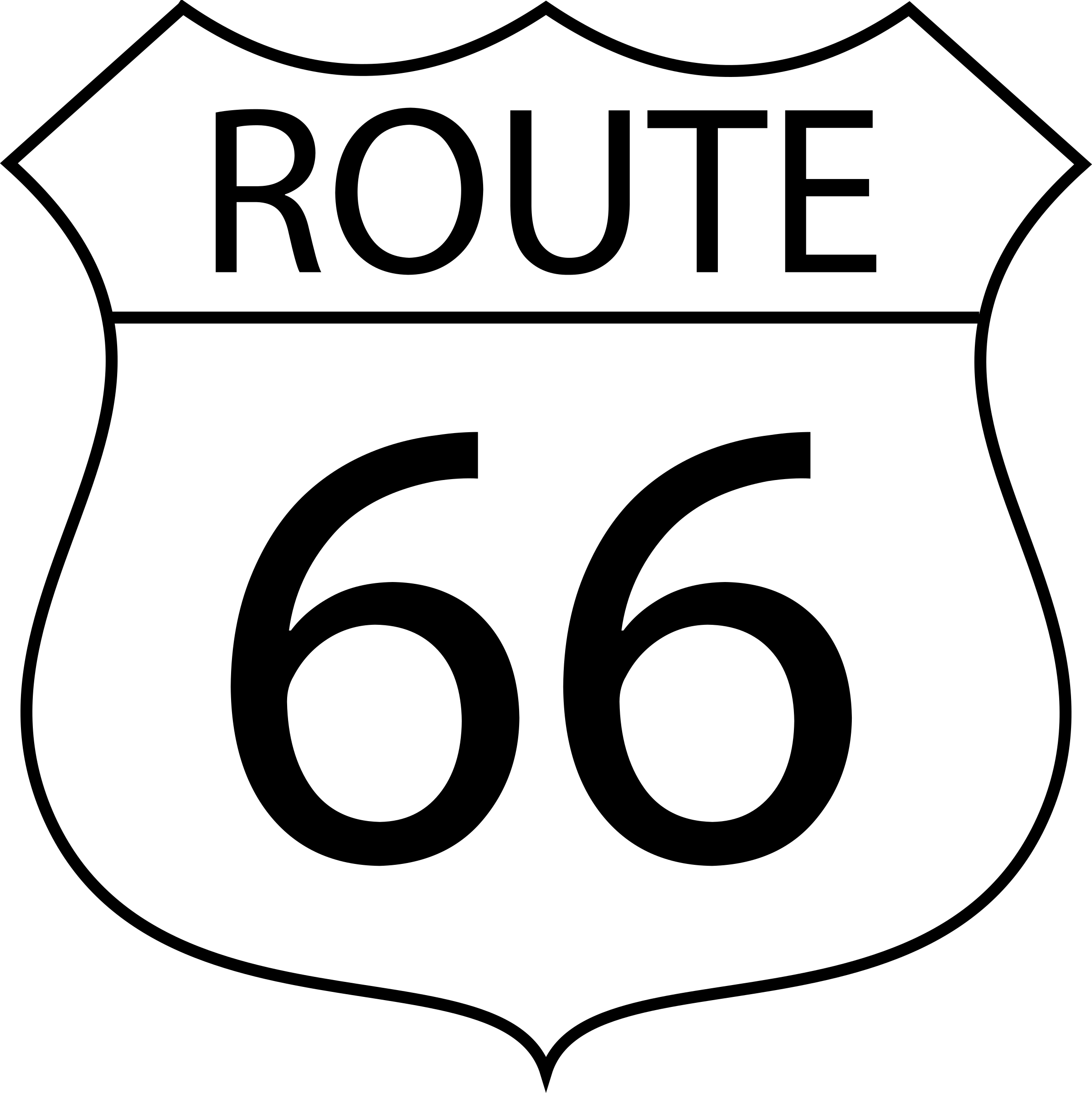 2396x2400 Route 66 Icons Png