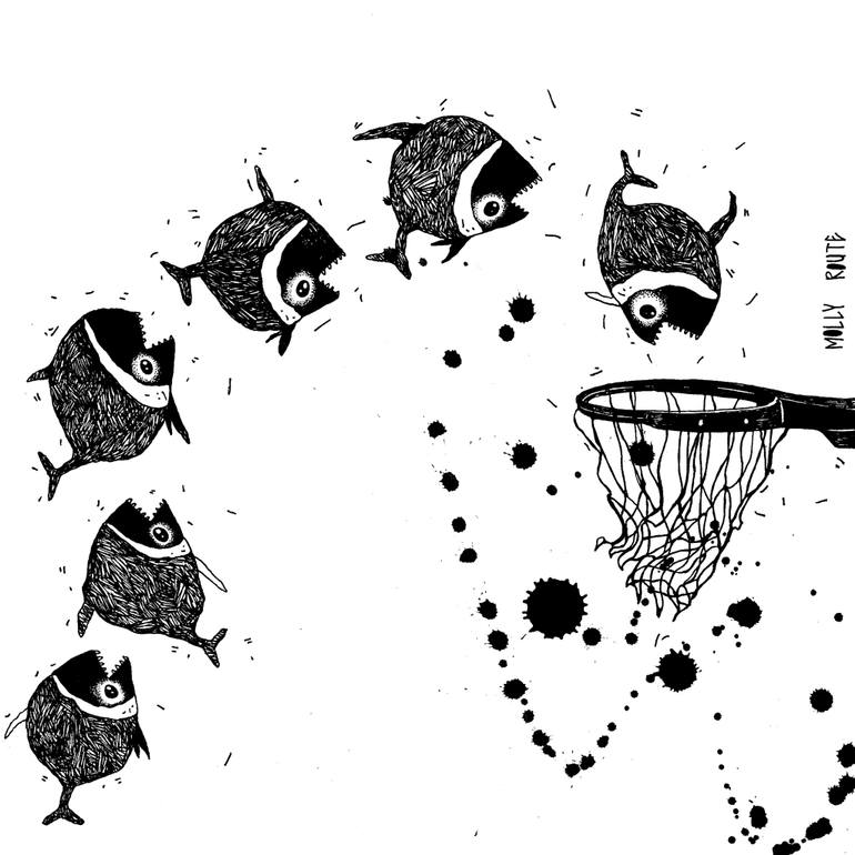 770x770 Saatchi Art Game Drawing By Molly Route