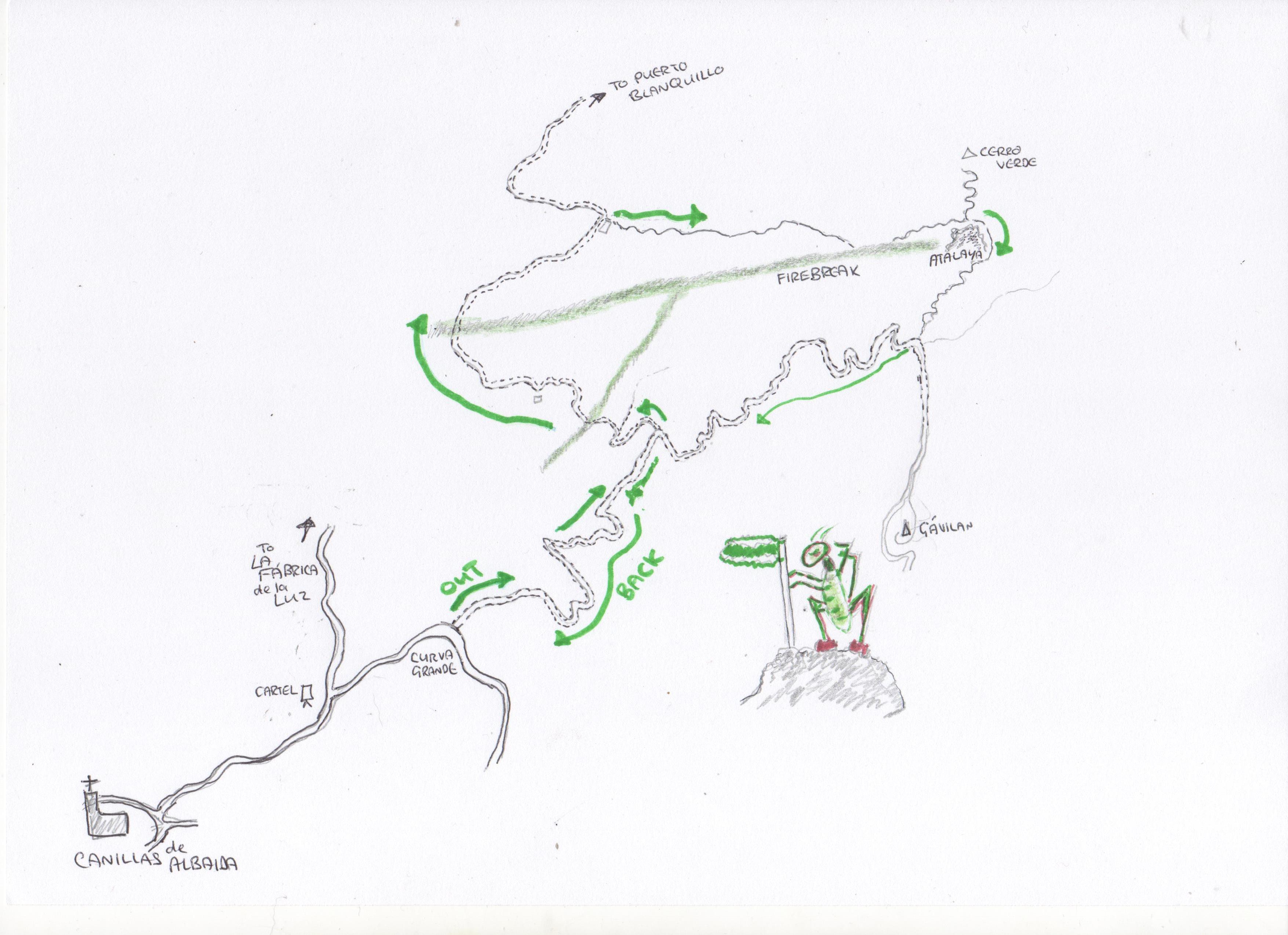 3510x2550 D. Routes Amp Sketchmaps For Walks Wilding Malaga
