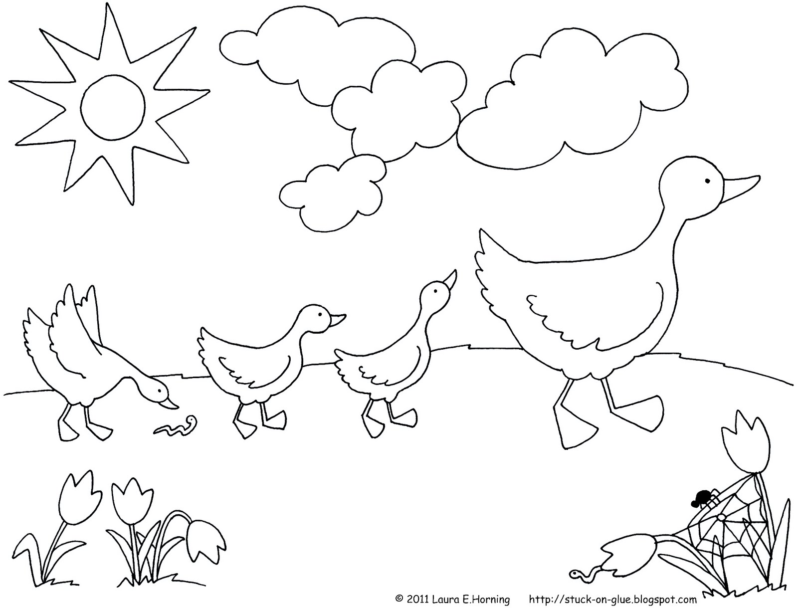 1600x1219 Give Your Octopus A Paintbrush (Or 8) Printable Ducks In A Row