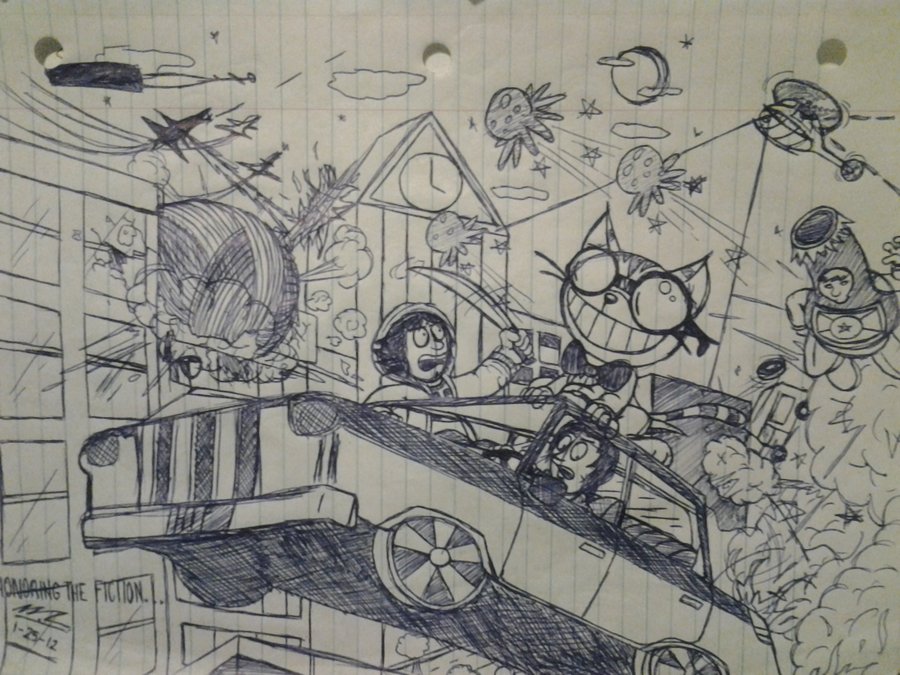 900x675 Saints Row The Third Pen Drawing By Sega Htf