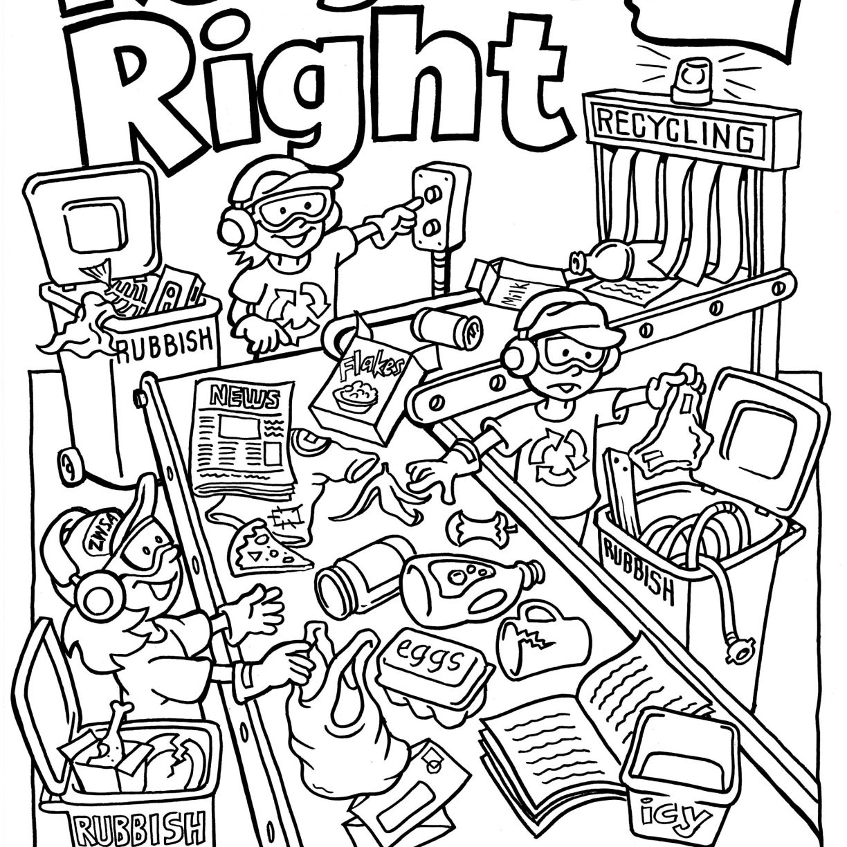 1224x1224 Recycling Coloring Pages Free Draw Color Pages Thanksgiving