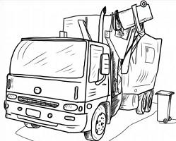 249x200 Trash Clipart Waste Truck