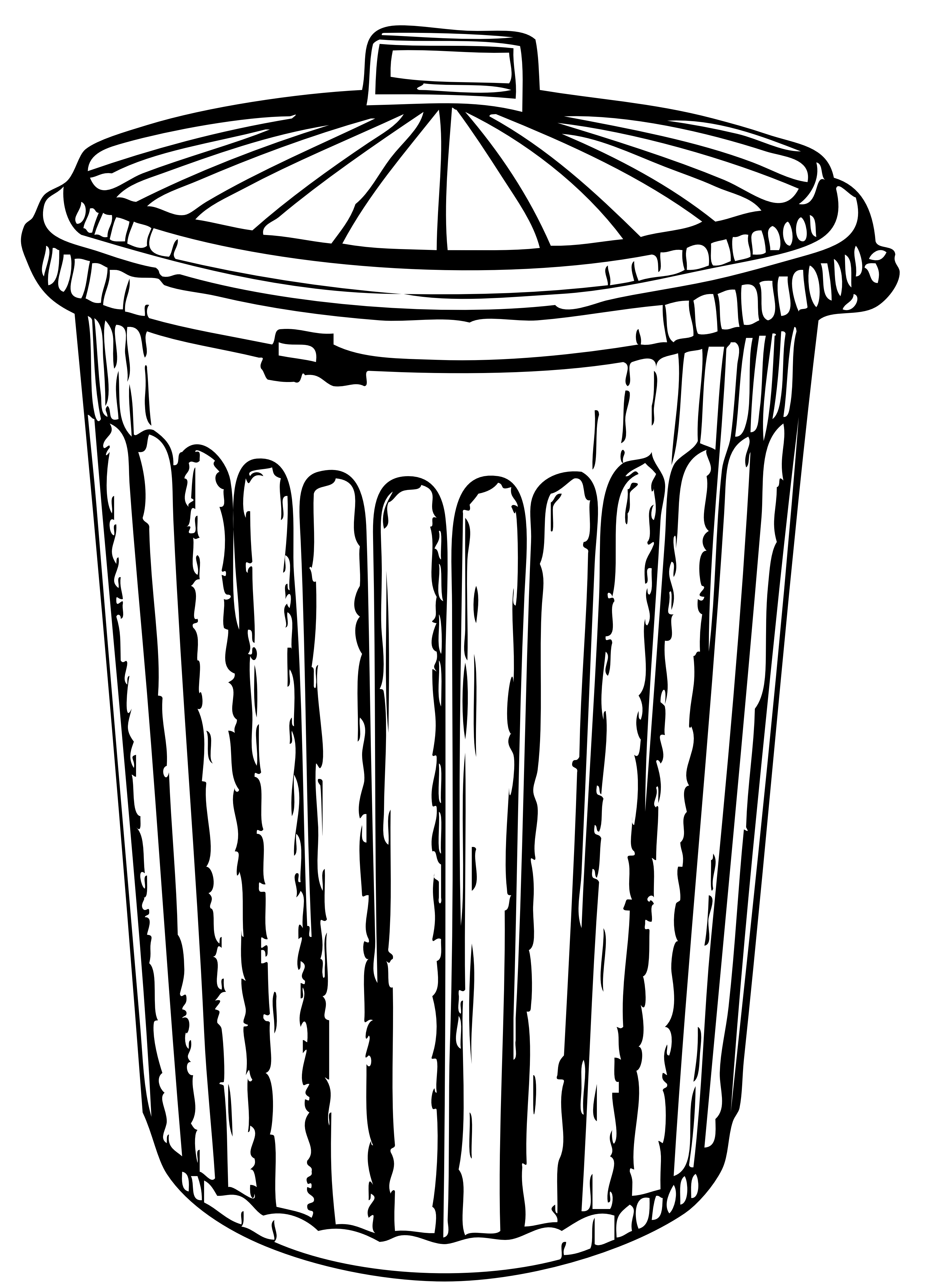 3333x4582 Classroom Trash Can Clipart New At Trend Garbage Drawing 16