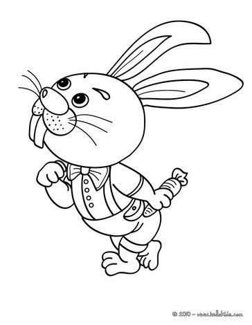 364x470 Here A Cute Rabbit Coloing Page. Nice Farm Animals Drawing