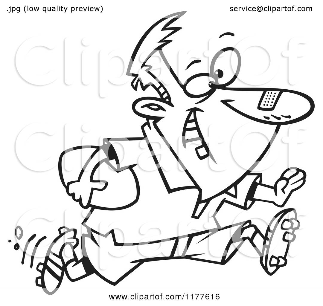 1080x1024 Cartoon Of An Outlined An Outlined Rugby Player With Missing Teeth