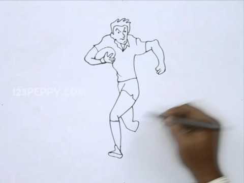 480x360 How To Draw A Rugby Player